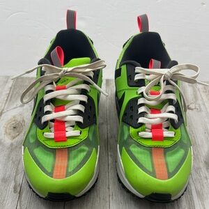 Nike Air Max 90 Drift Action Neon Green Crimson Red and Black FB2877 300 Size 5